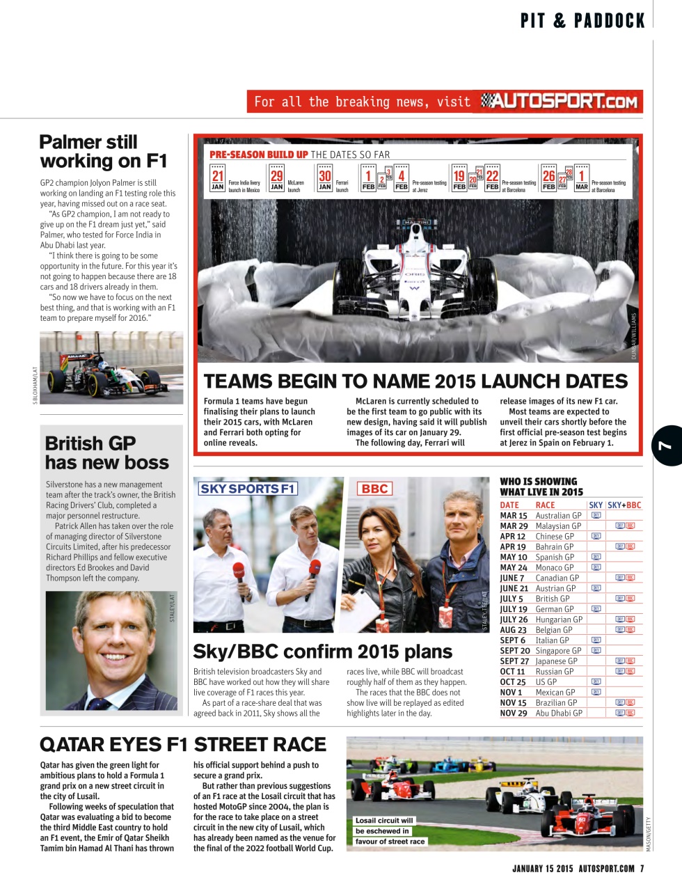 Autosport Preview Pages