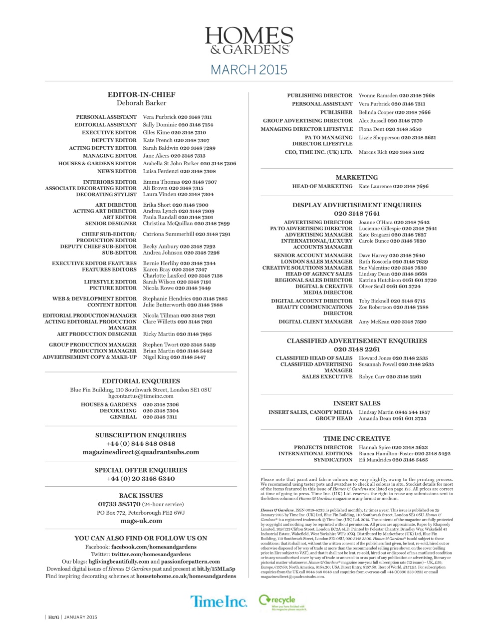 Homes & Gardens Preview Pages