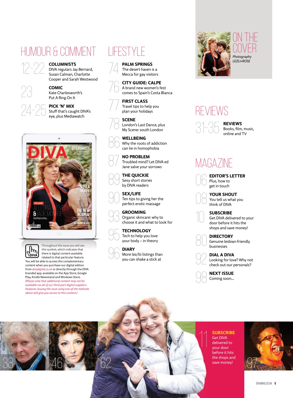 DIVA Magazine Preview Pages