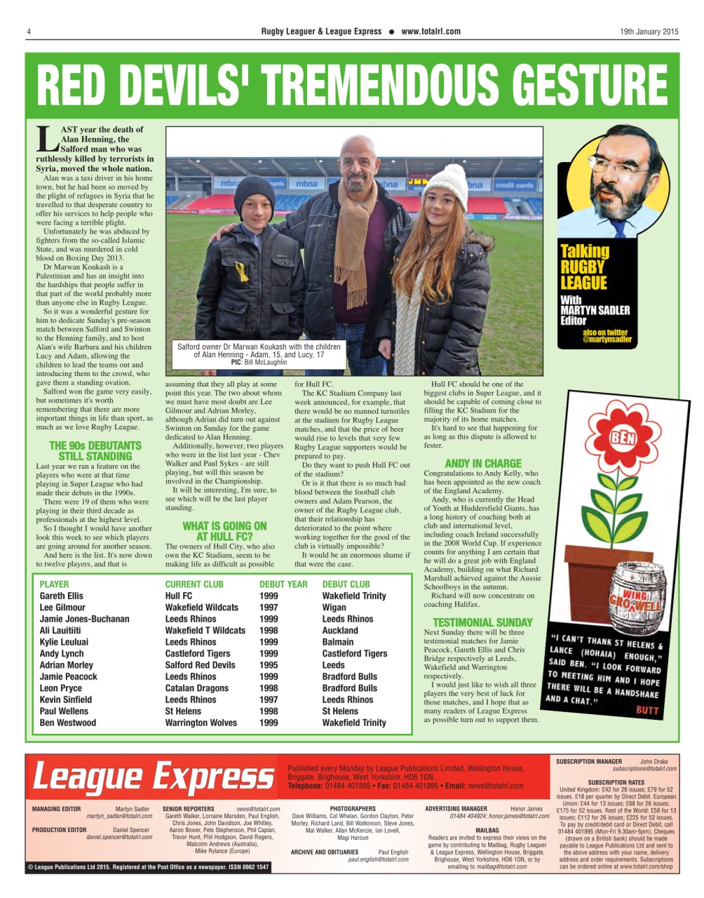 League Express Preview Pages