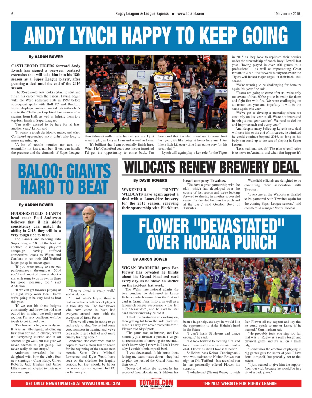 League Express Preview Pages