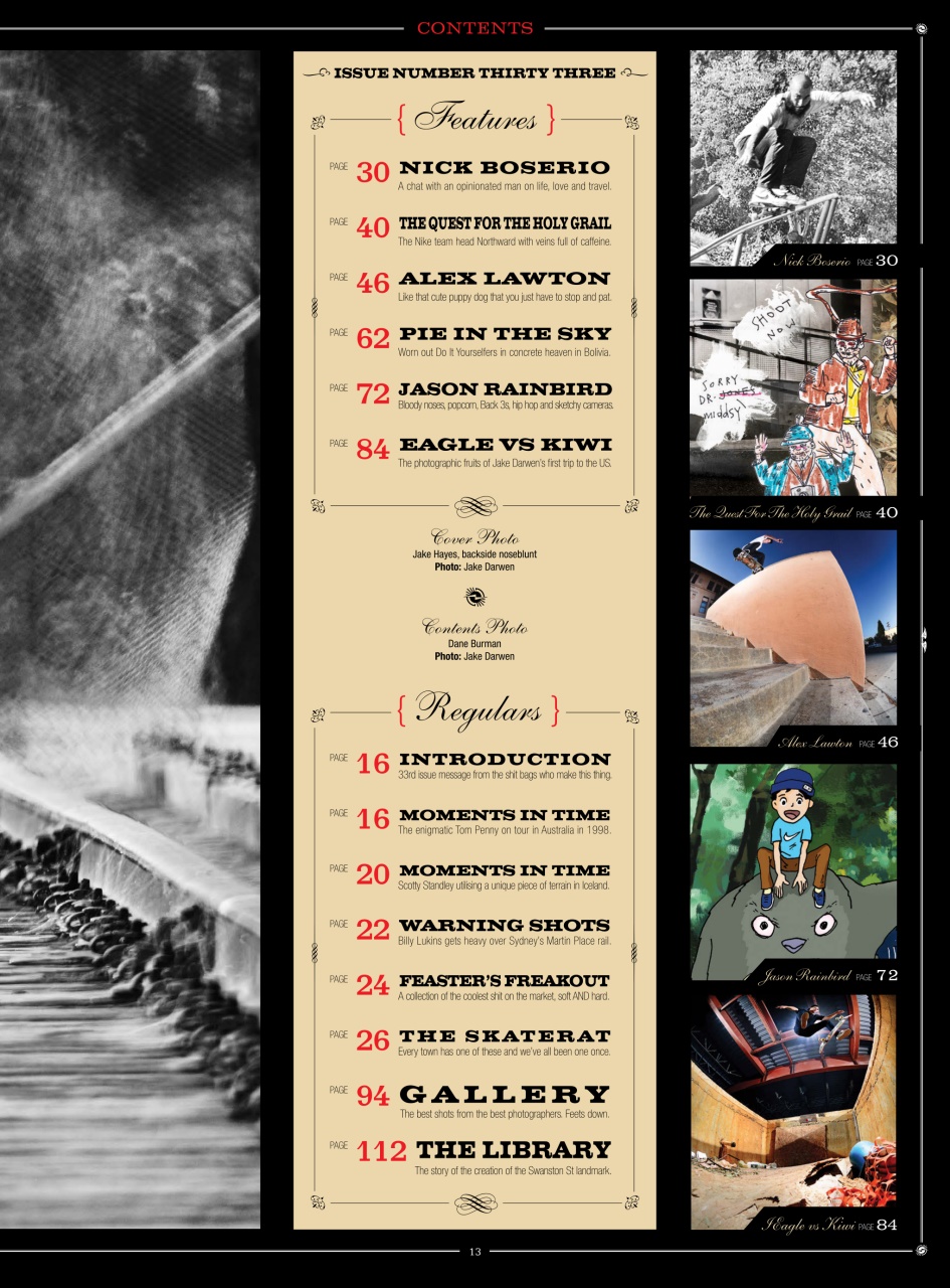 Skateboarder's Journal Australia Preview Pages