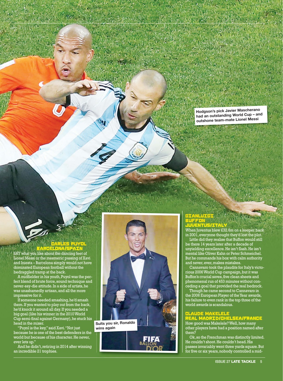 Late Tackle Football Magazine Preview Pages