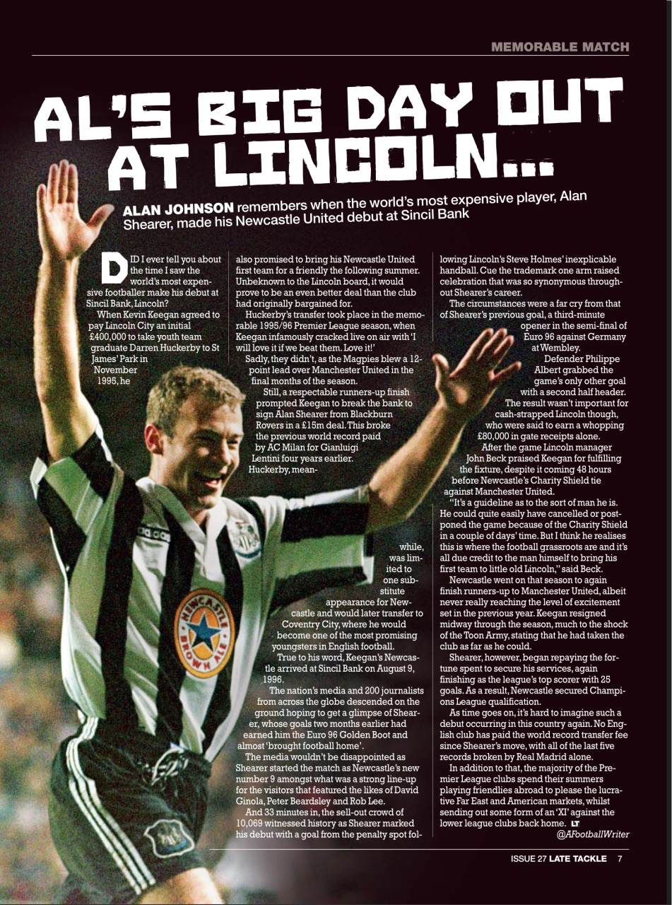 Late Tackle Football Magazine Preview Pages