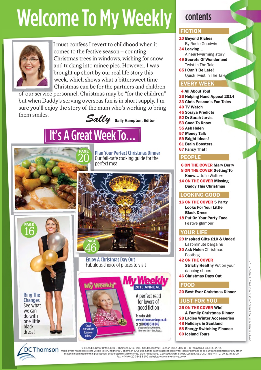 My Weekly Preview Pages