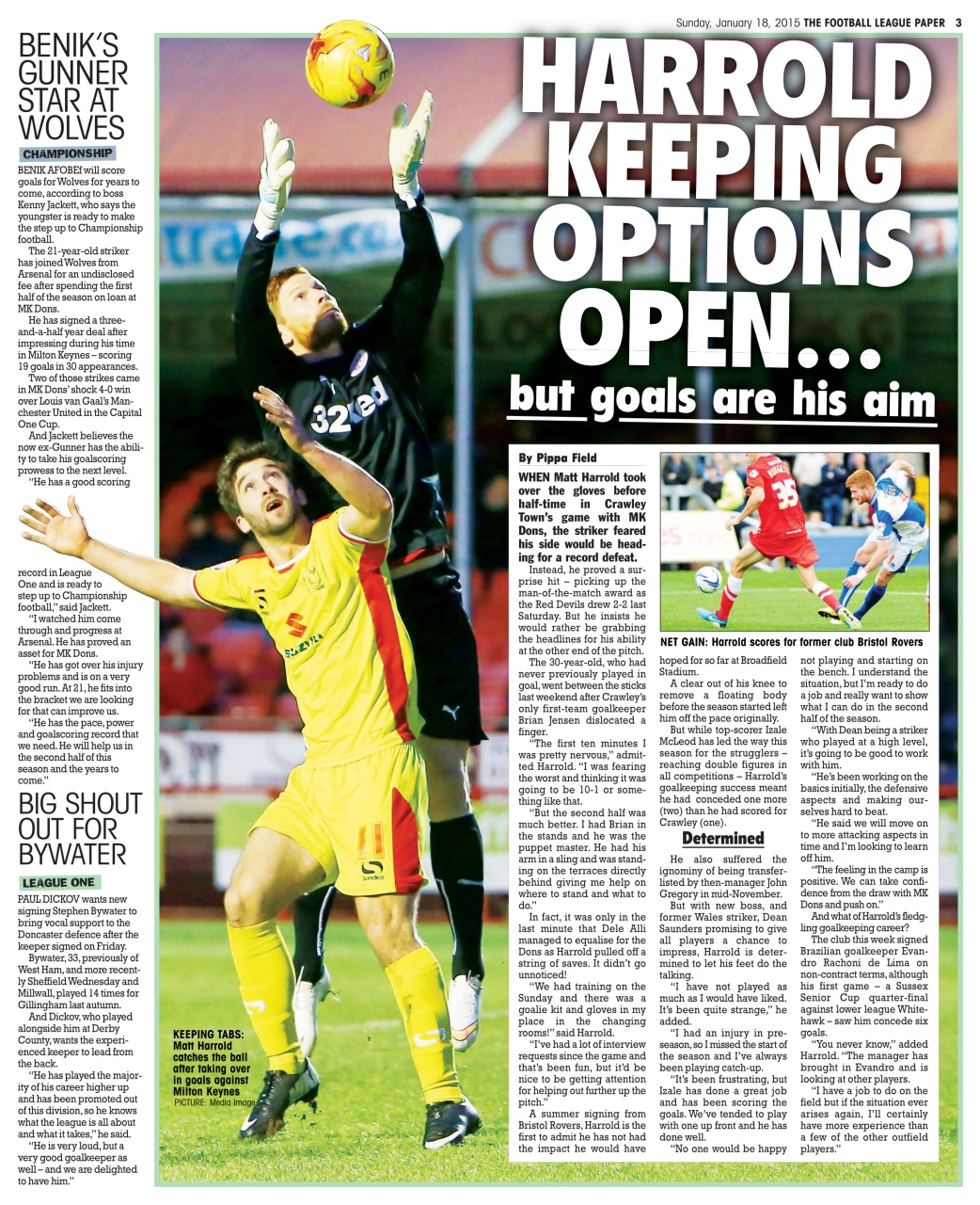 The Football League Paper Preview Pages