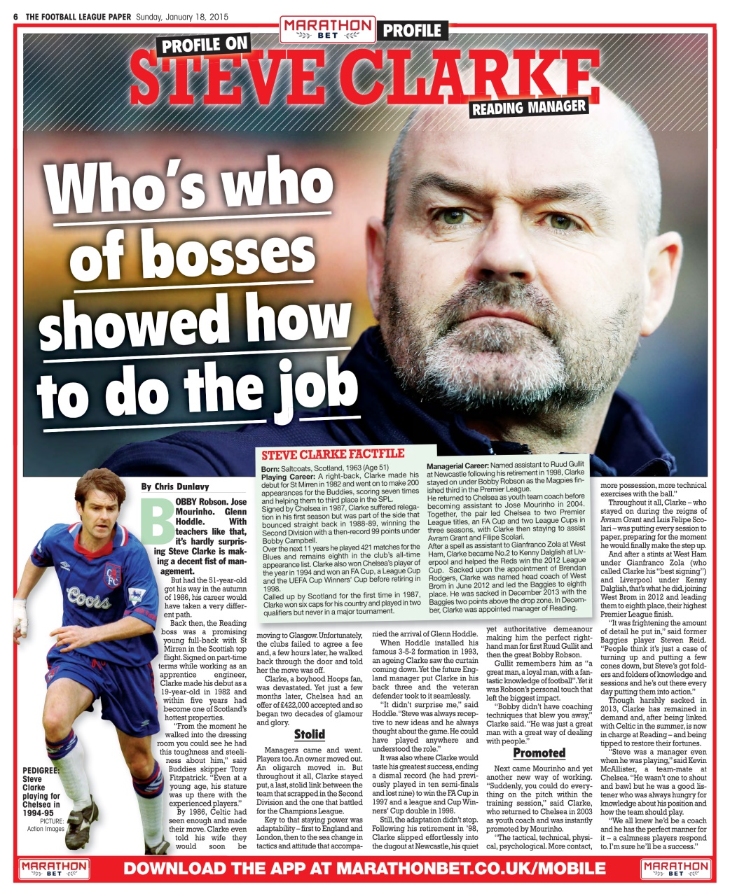 The Football League Paper Preview Pages