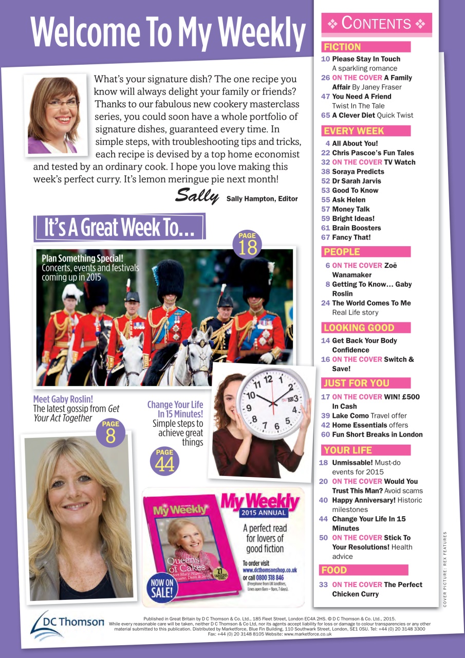 My Weekly Preview Pages