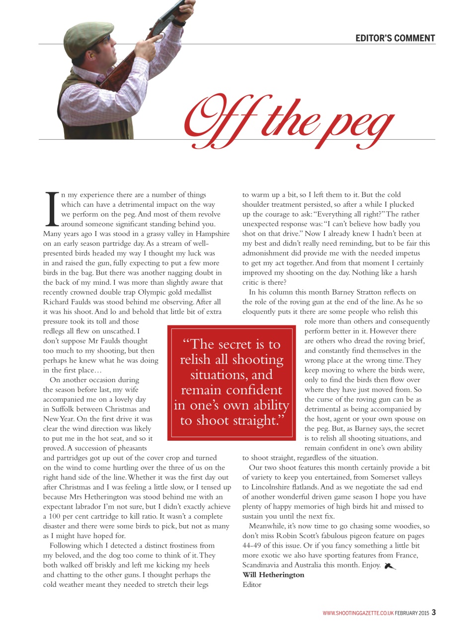 Shooting Gazette Preview Pages