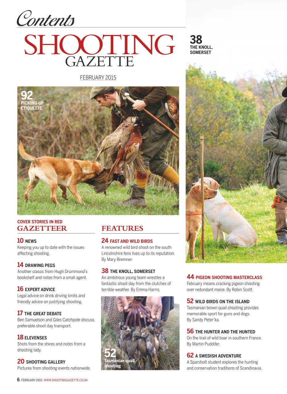 Shooting Gazette Preview Pages