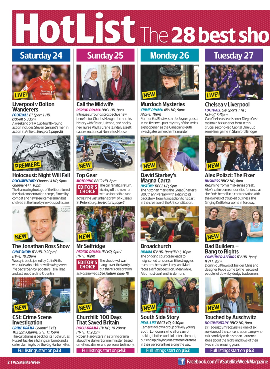 TV & Satellite Week Preview Pages
