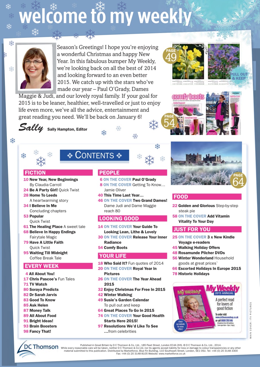 My Weekly Preview Pages