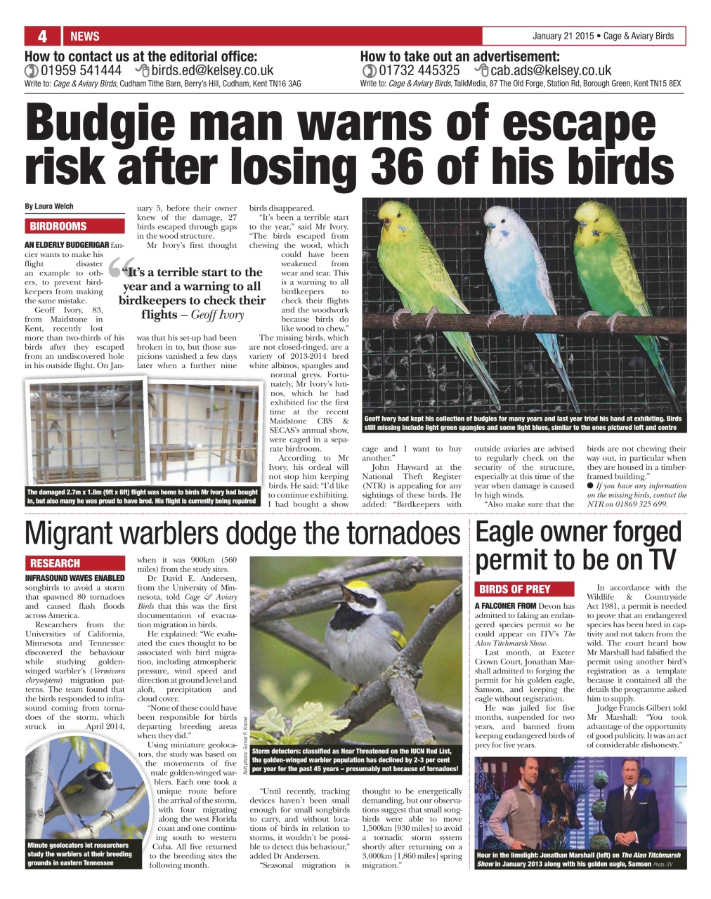 Cage & Aviary Birds Preview Pages