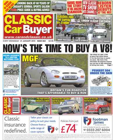 Classic Car Buyer issue No.262 Nows the time to buy a V8