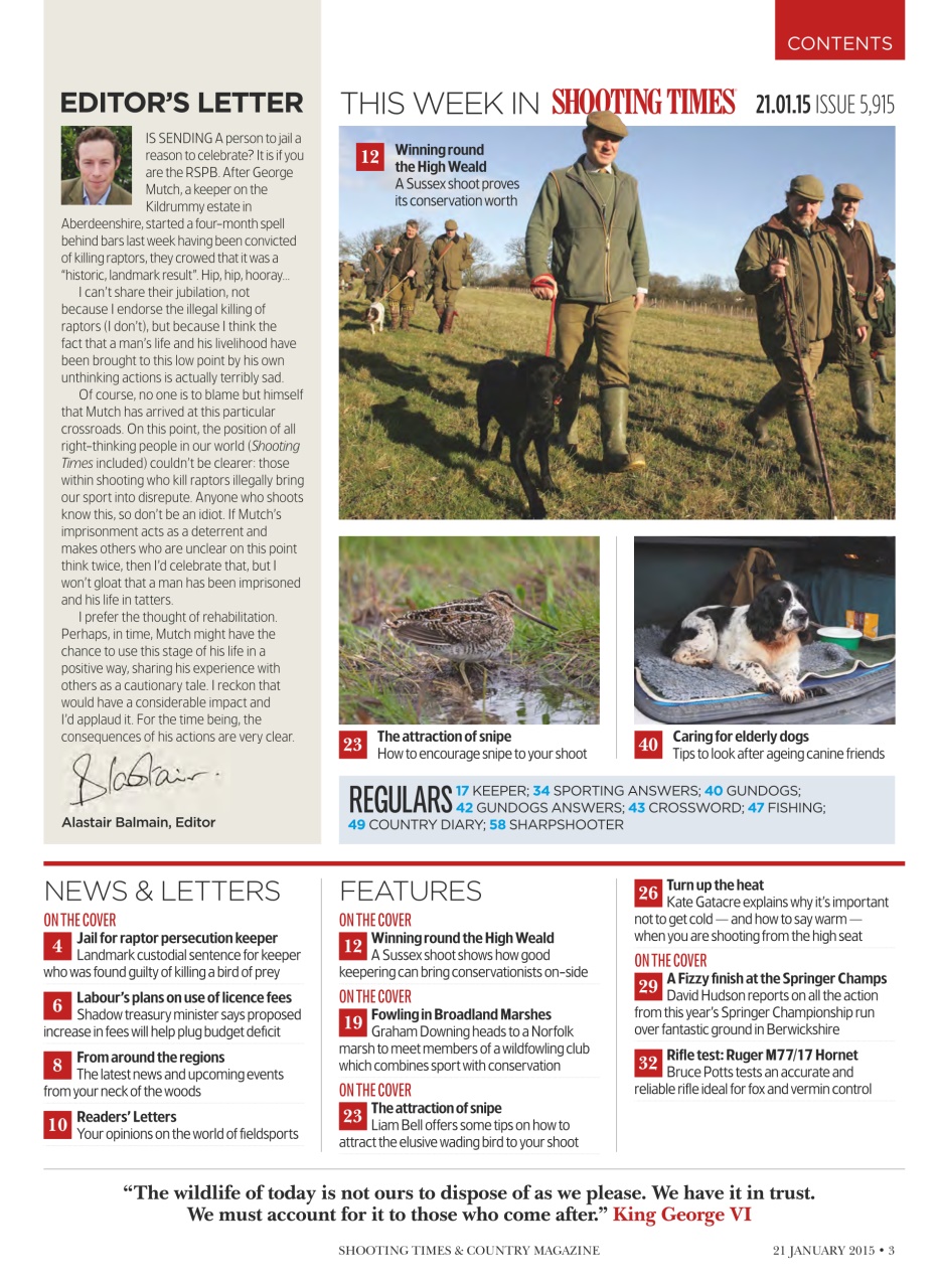 Shooting Times & Country Preview Pages