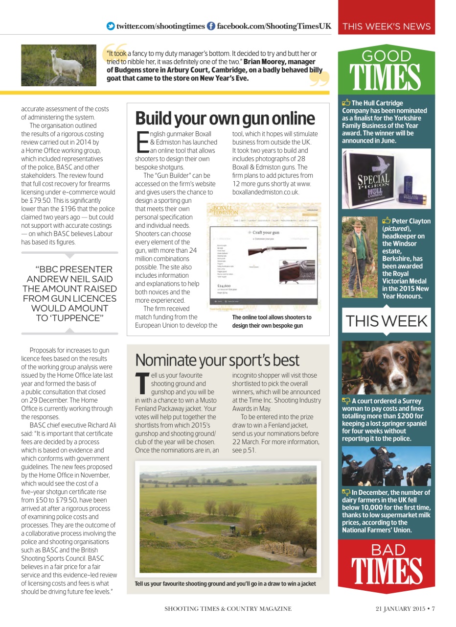 Shooting Times & Country Preview Pages