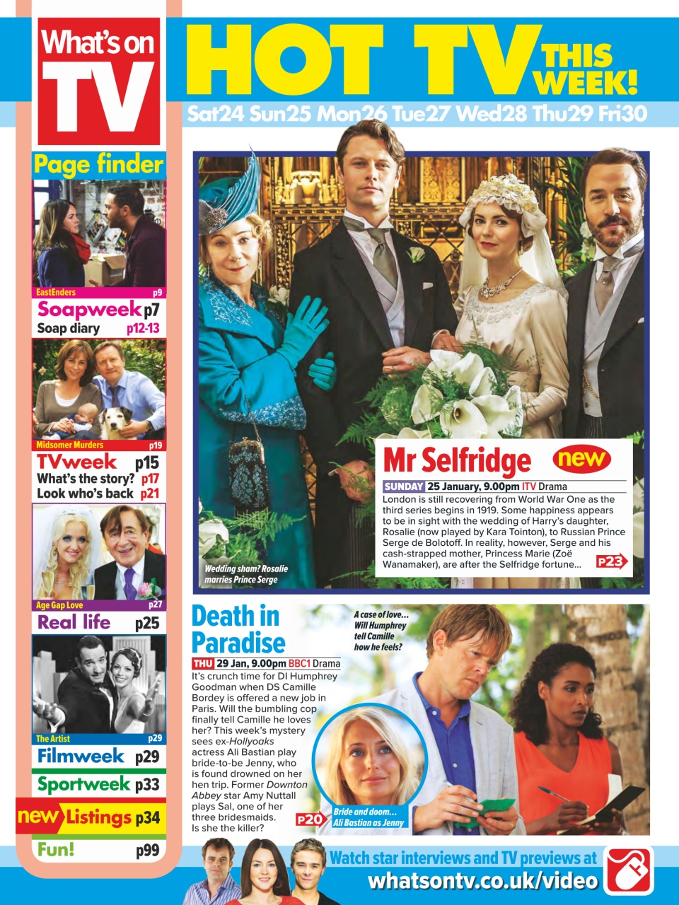 What's on TV Preview Pages