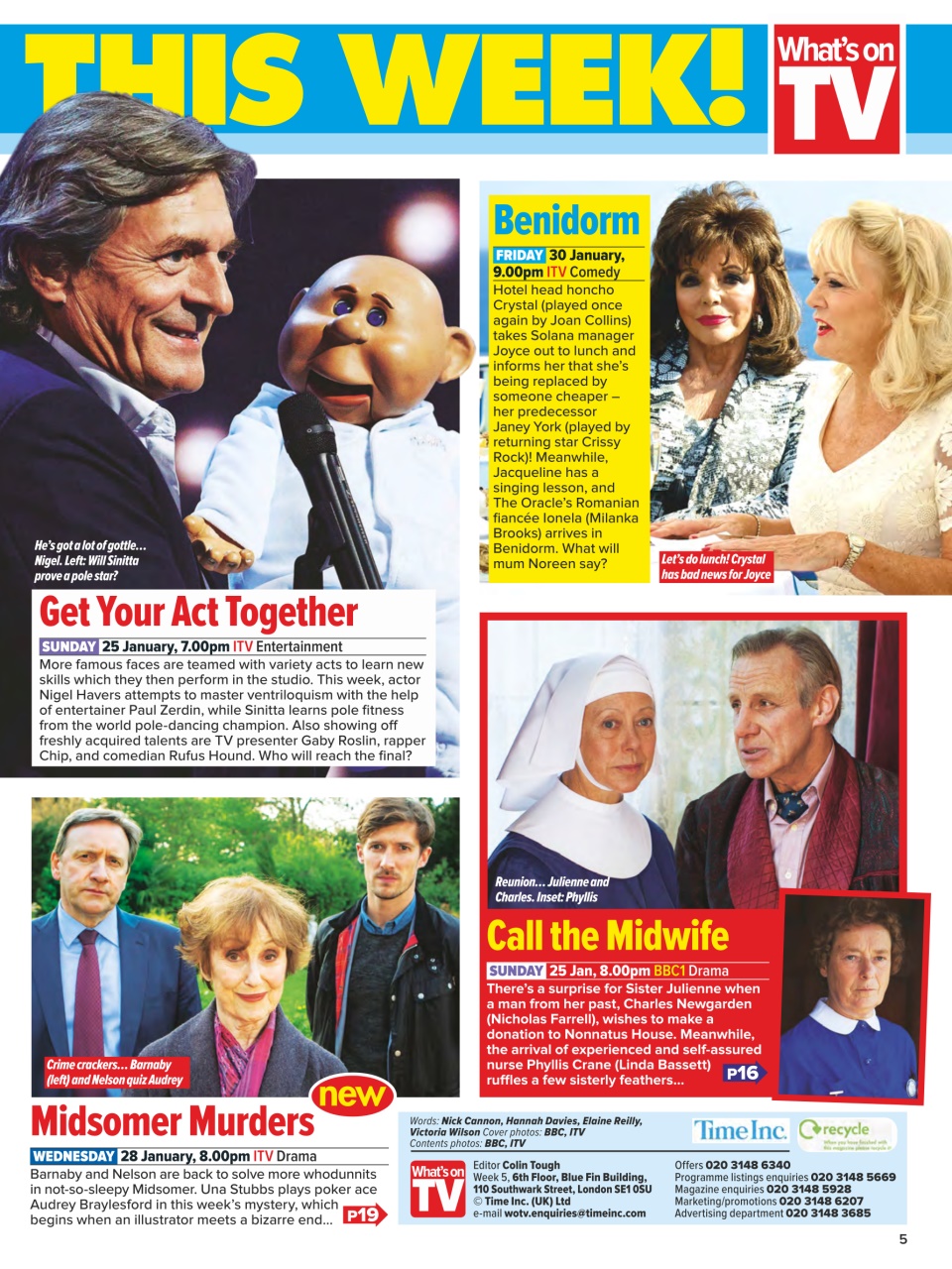 What's on TV Preview Pages