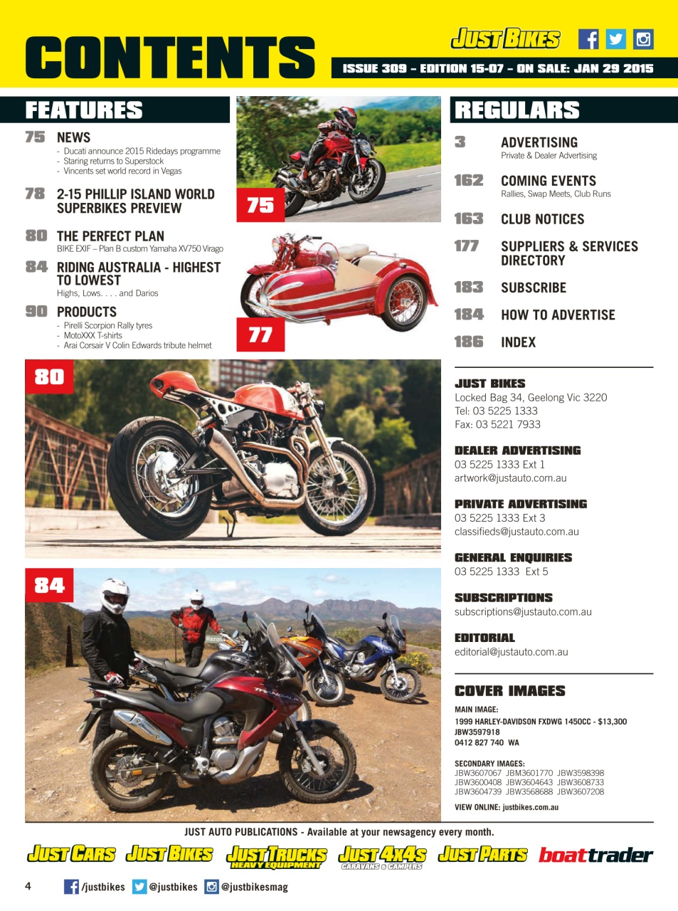 JUST BIKES Preview Pages