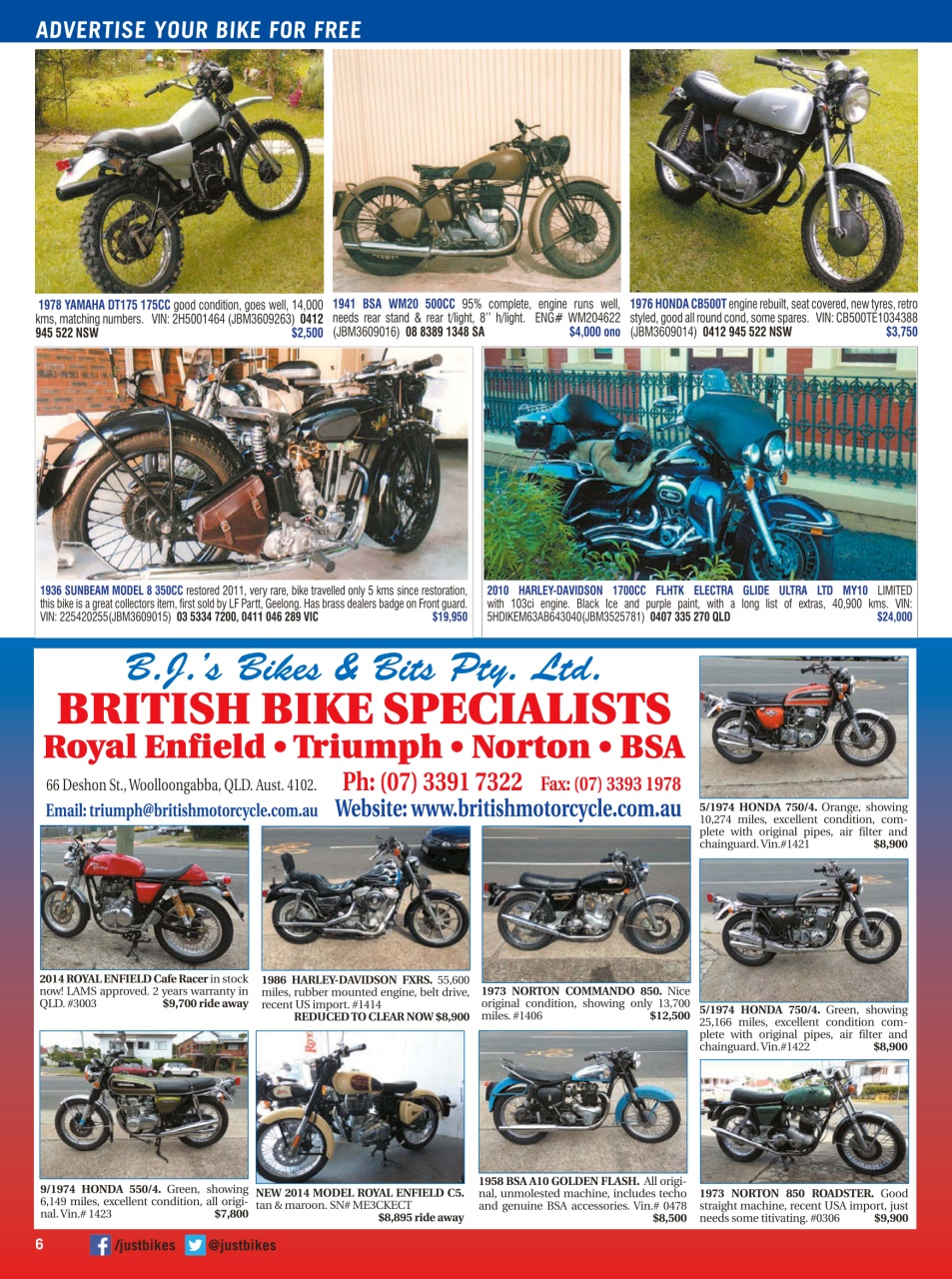 JUST BIKES Preview Pages