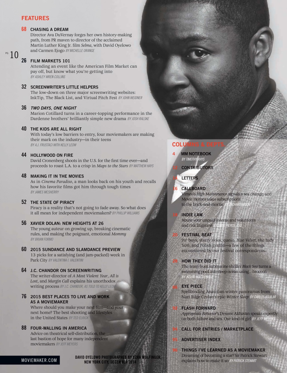 MovieMaker Magazine Preview Pages