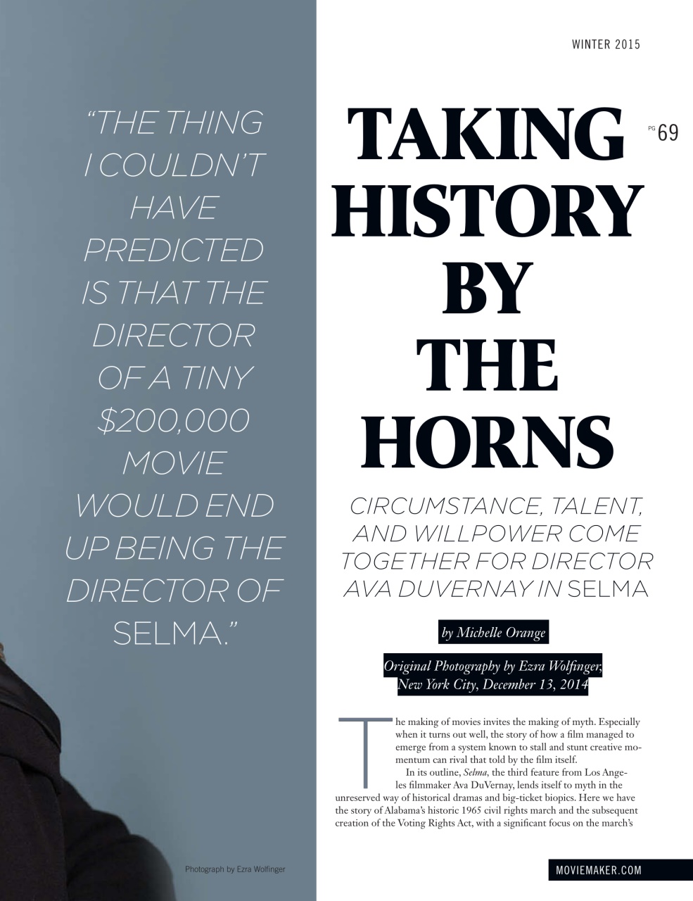 MovieMaker Magazine Preview Pages