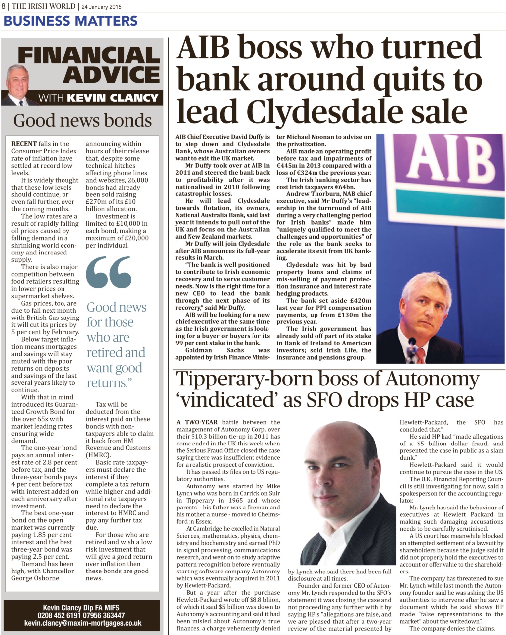 Irish World Preview Pages