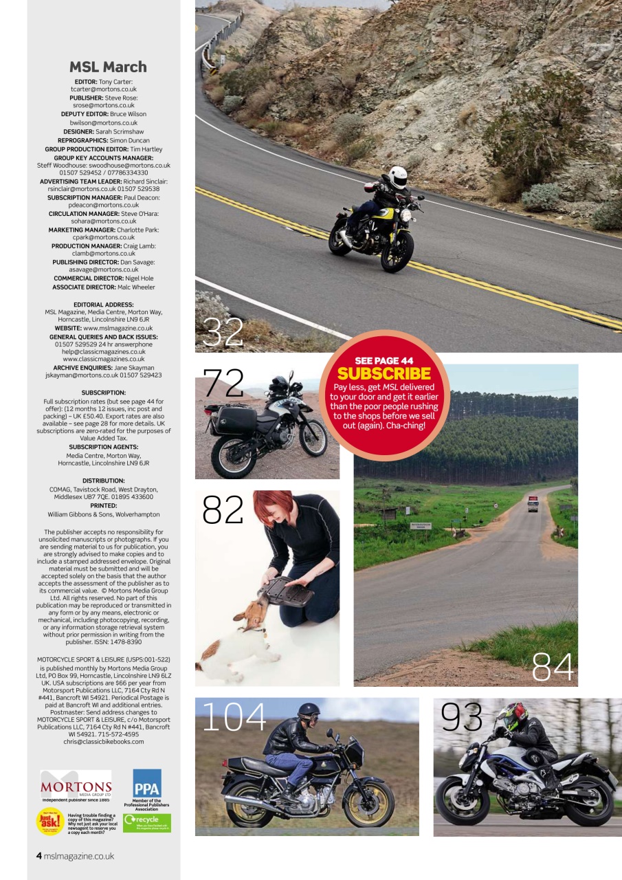 Motorcycle Sport & Leisure Preview Pages