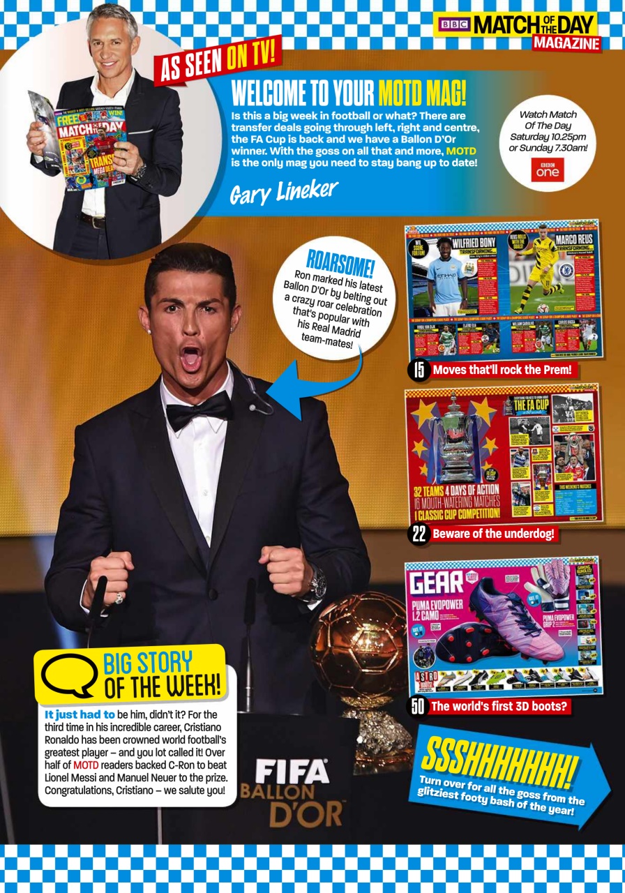 Match of the Day Preview Pages