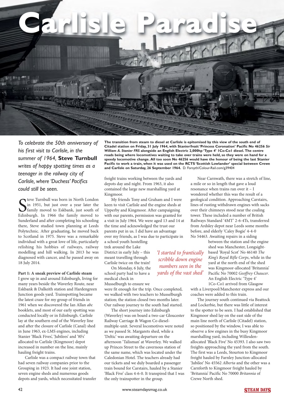 Steam Days Preview Pages