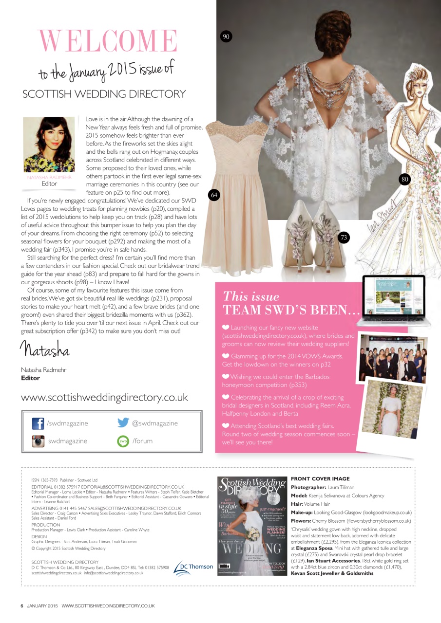 The Scottish Wedding Directory Preview Pages