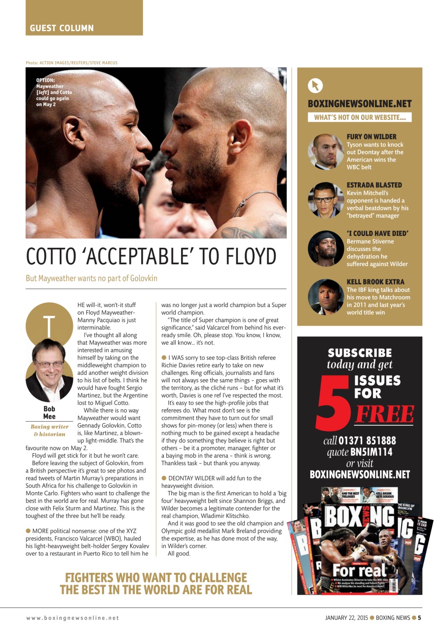 Boxing News Preview Pages