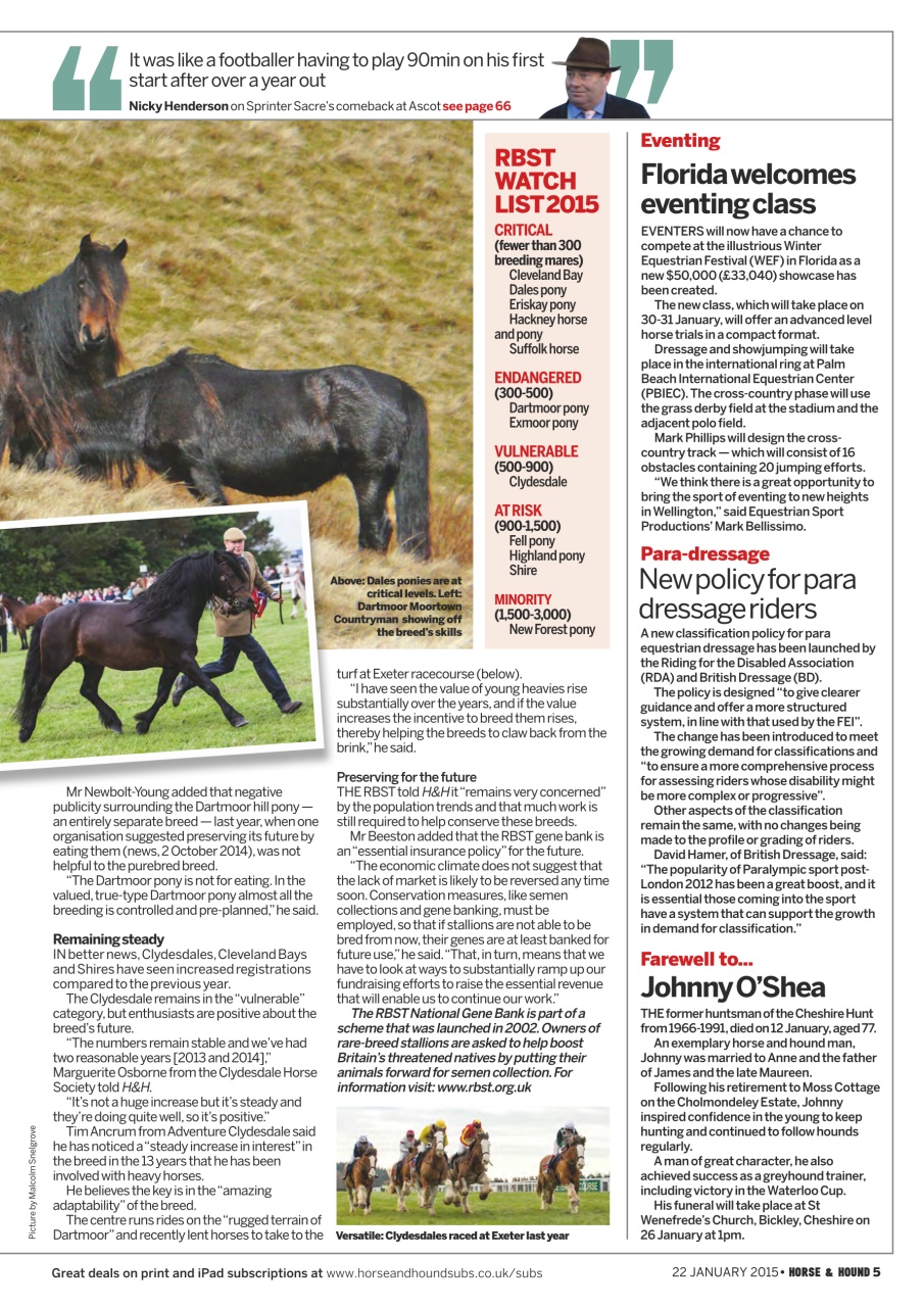 Horse & Hound Preview Pages