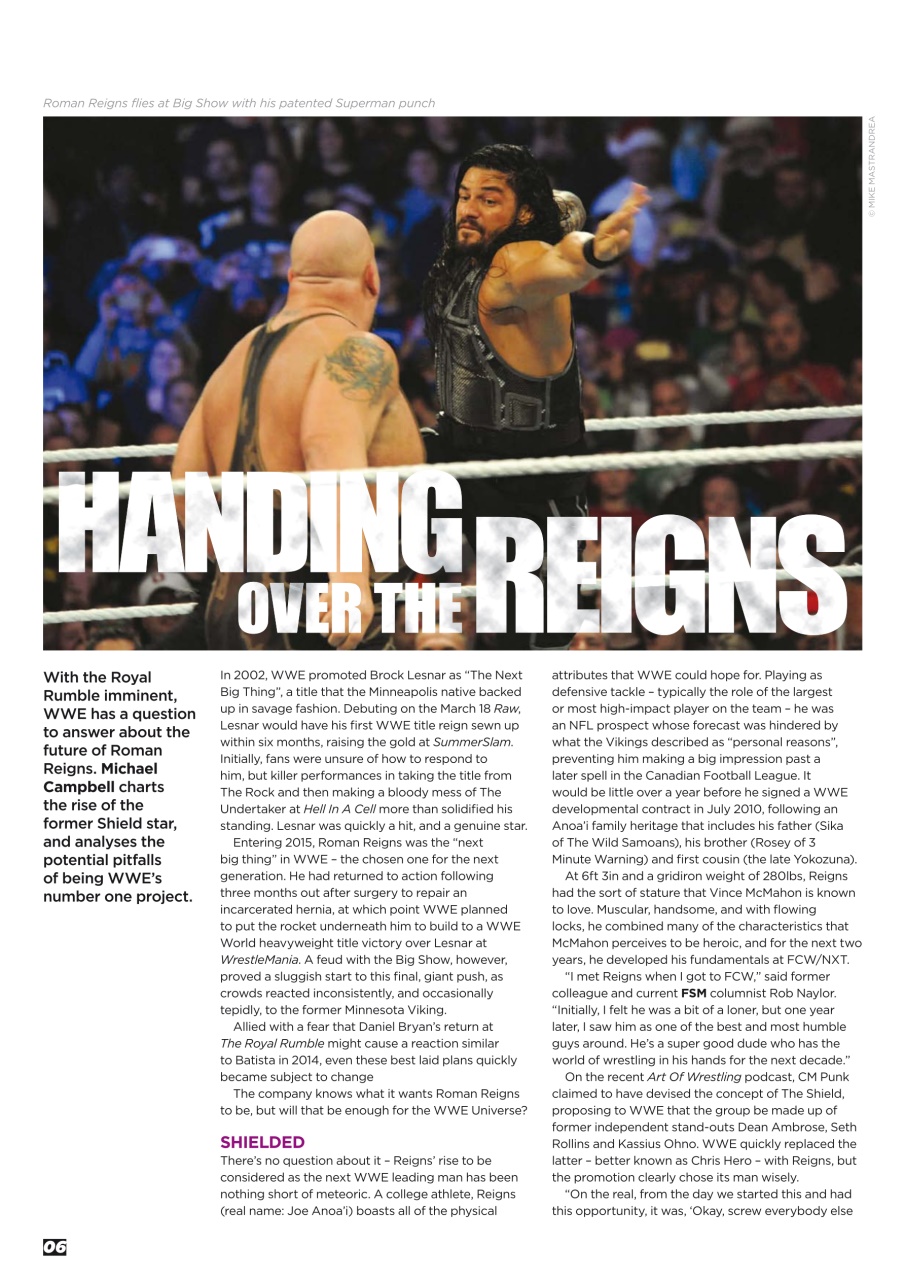 Wrestletalk Magazine Preview Pages