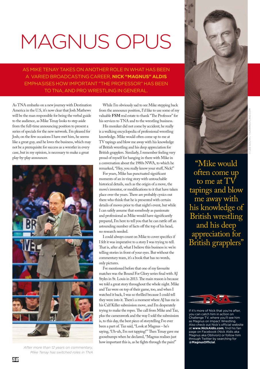 Wrestletalk Magazine Preview Pages