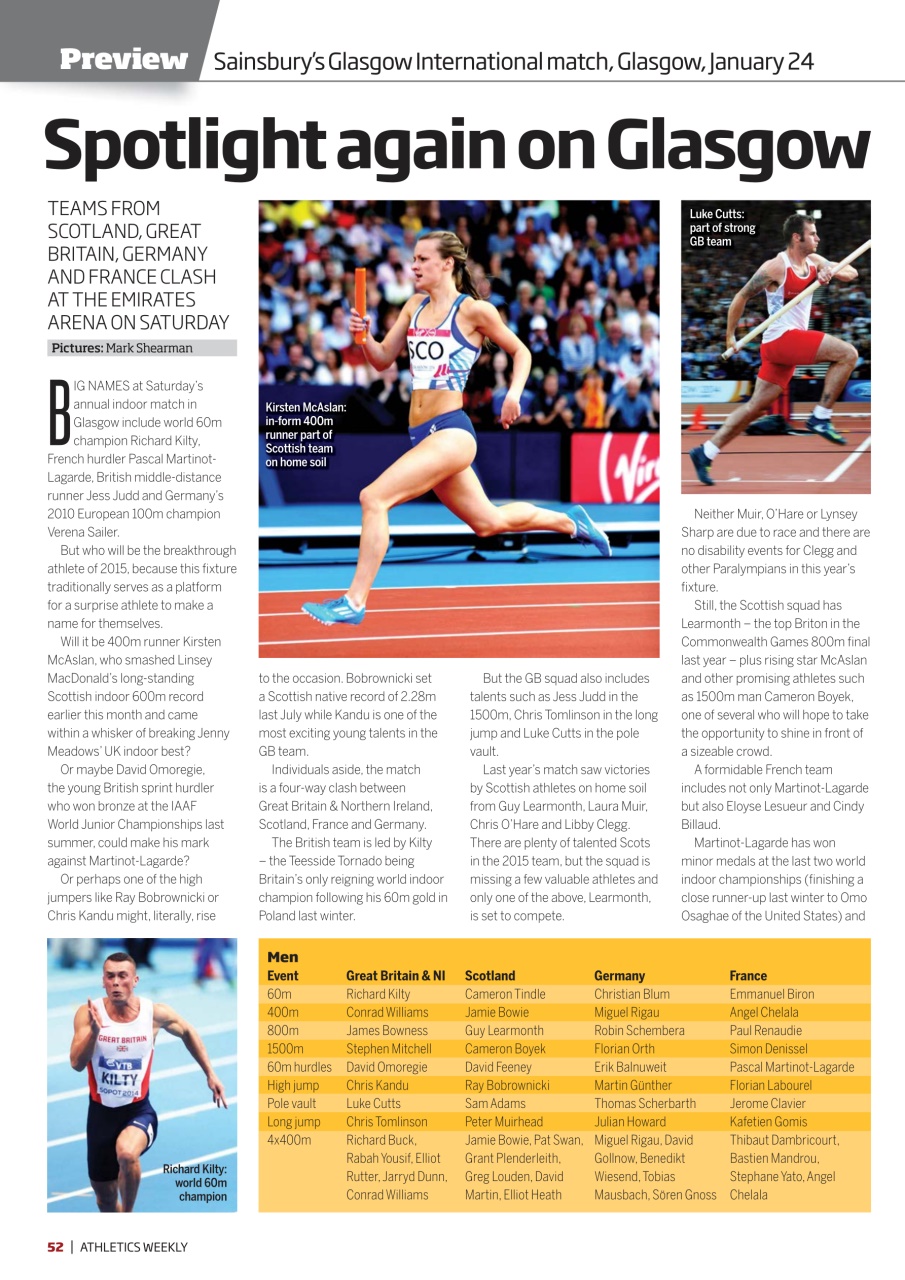 AW – Athletics Weekly Magazine Preview Pages