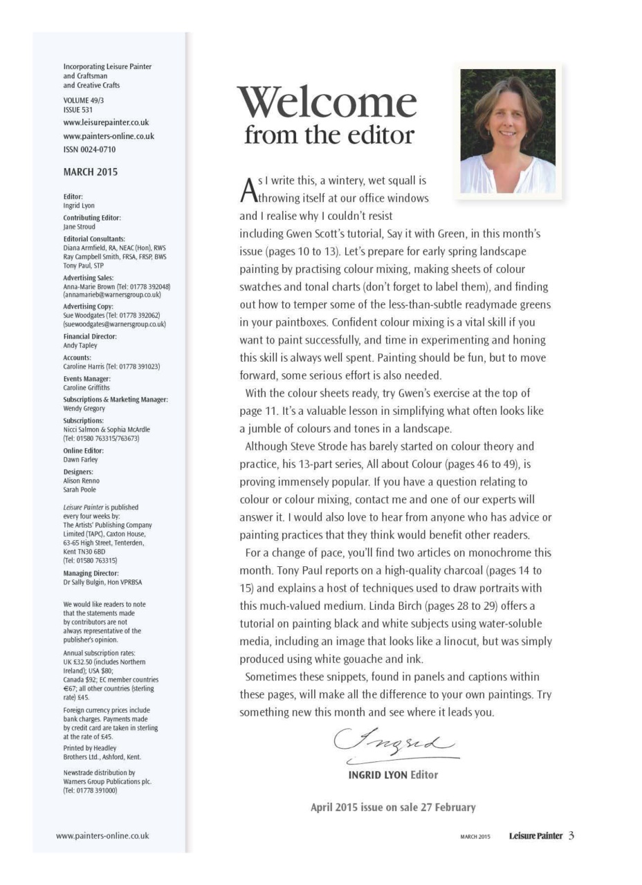 Leisure Painter & The Artist Preview Pages