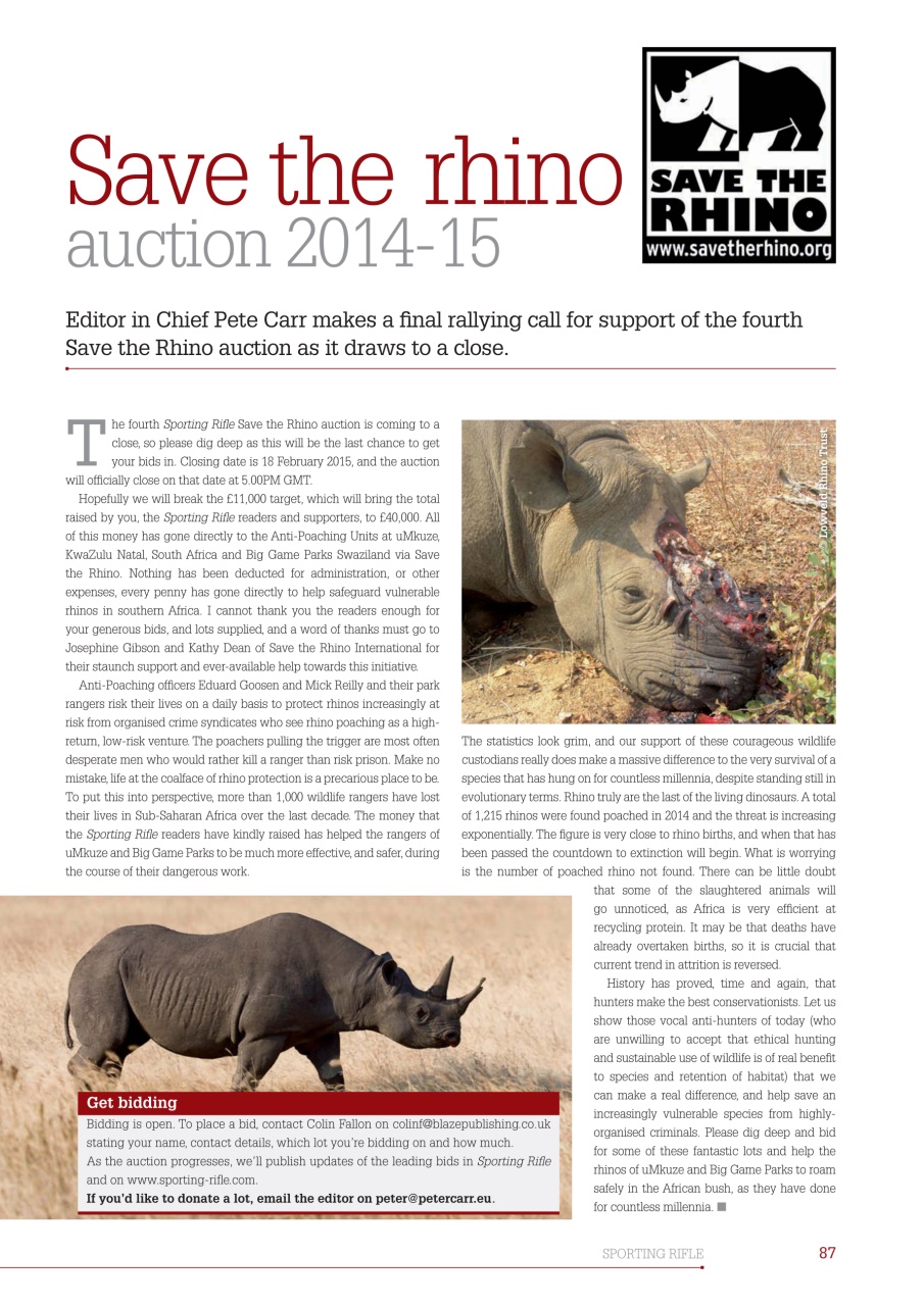 Sporting Rifle Preview Pages