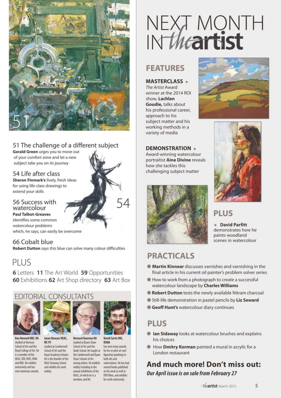 The Artist Preview Pages