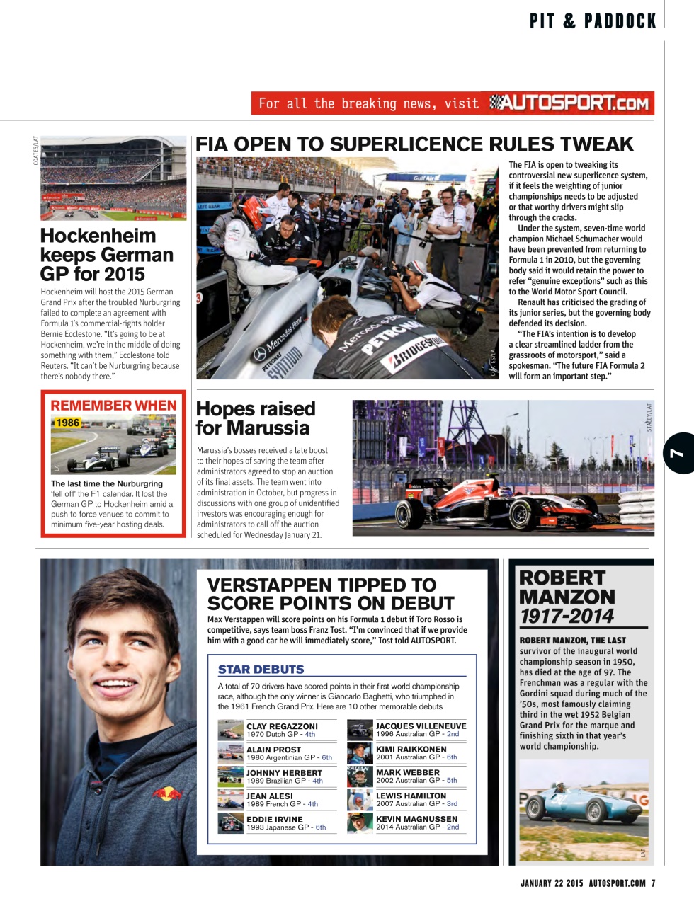 Autosport Preview Pages