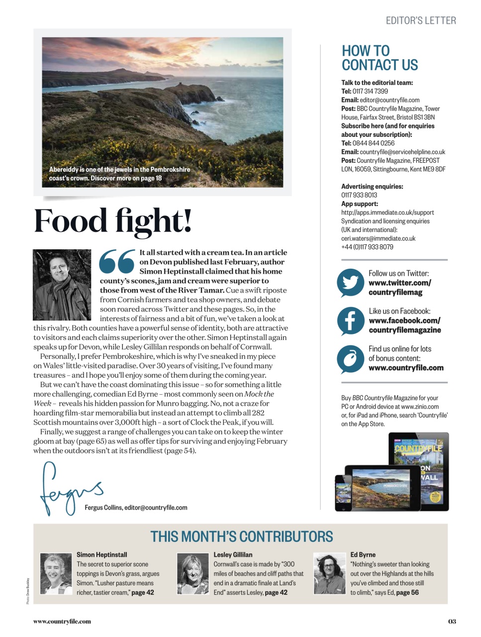 BBC Countryfile Magazine Preview Pages