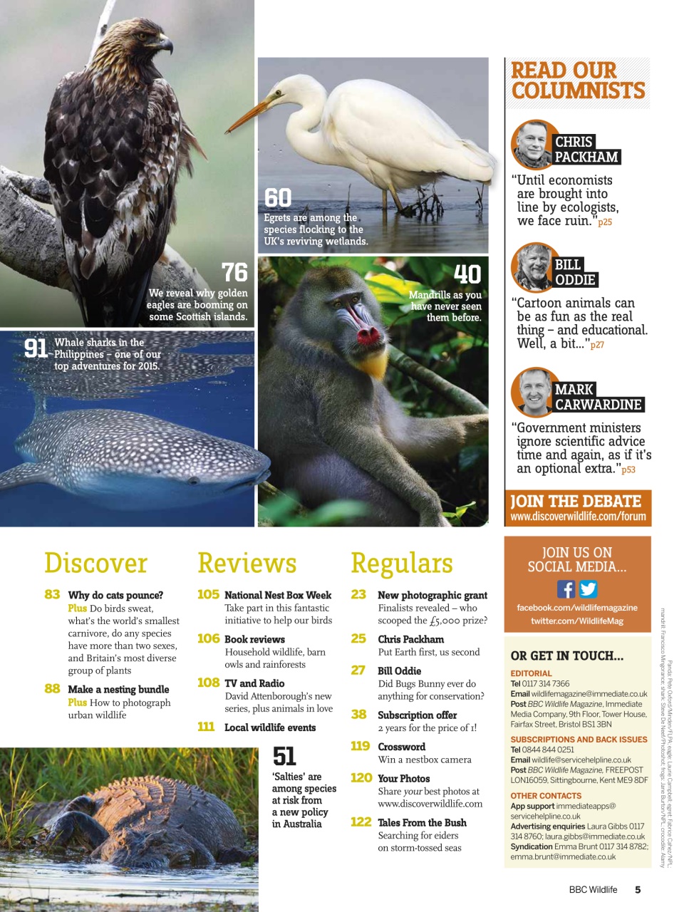 BBC Wildlife Magazine Preview Pages