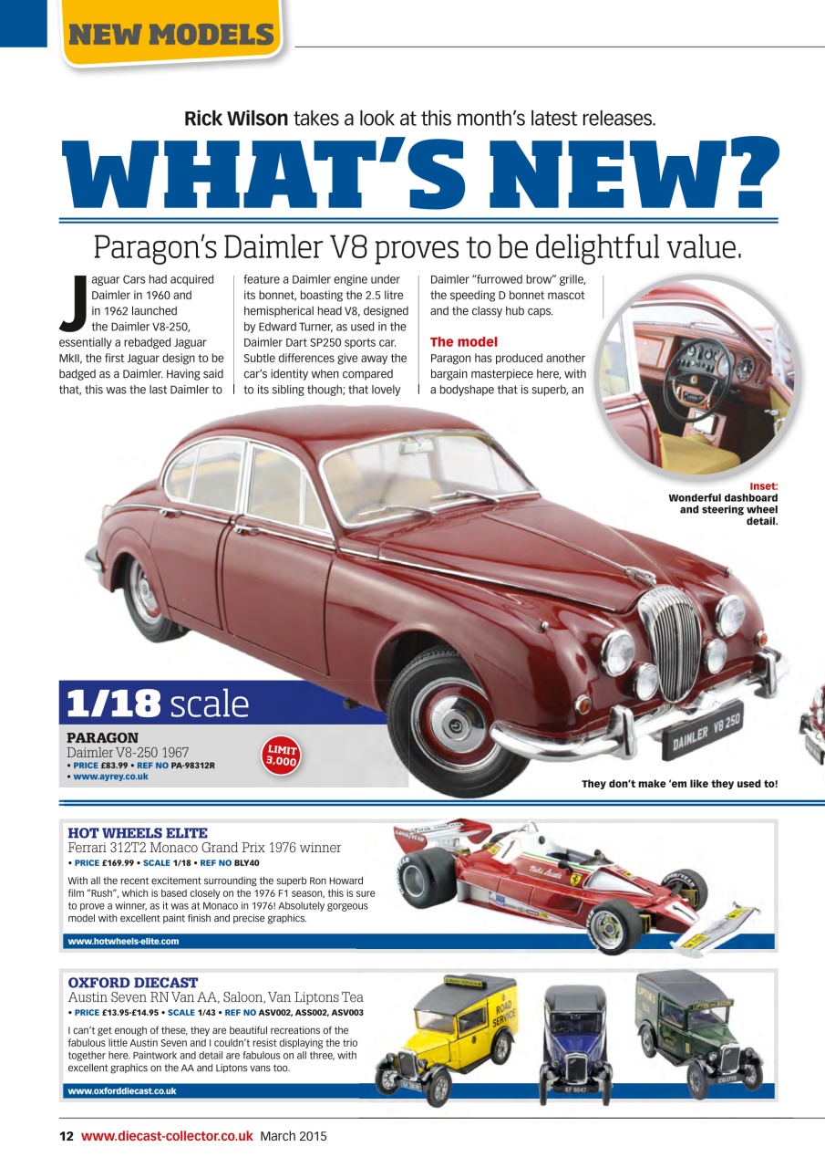 Diecast Collector Preview Pages