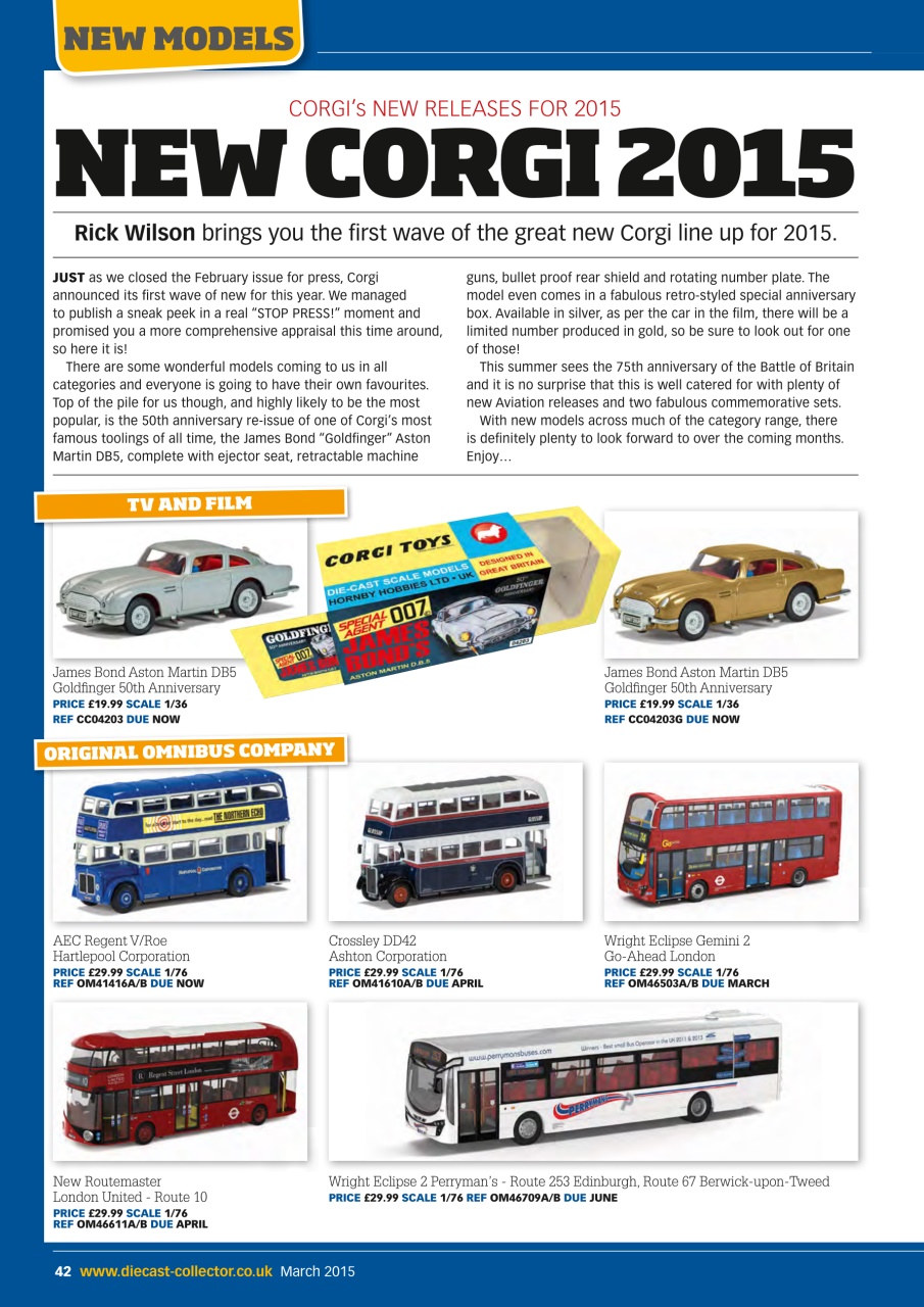 Diecast Collector Preview Pages