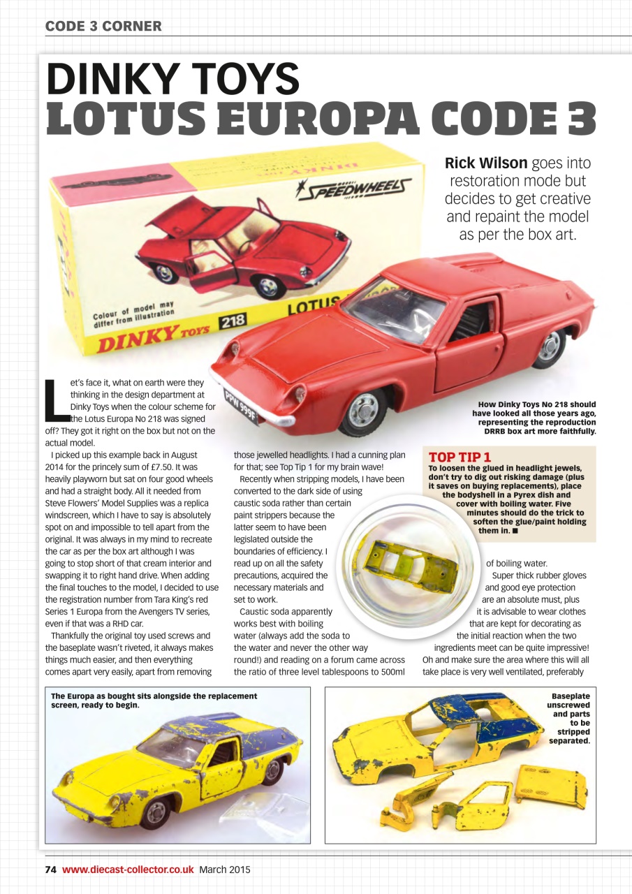Diecast Collector Preview Pages