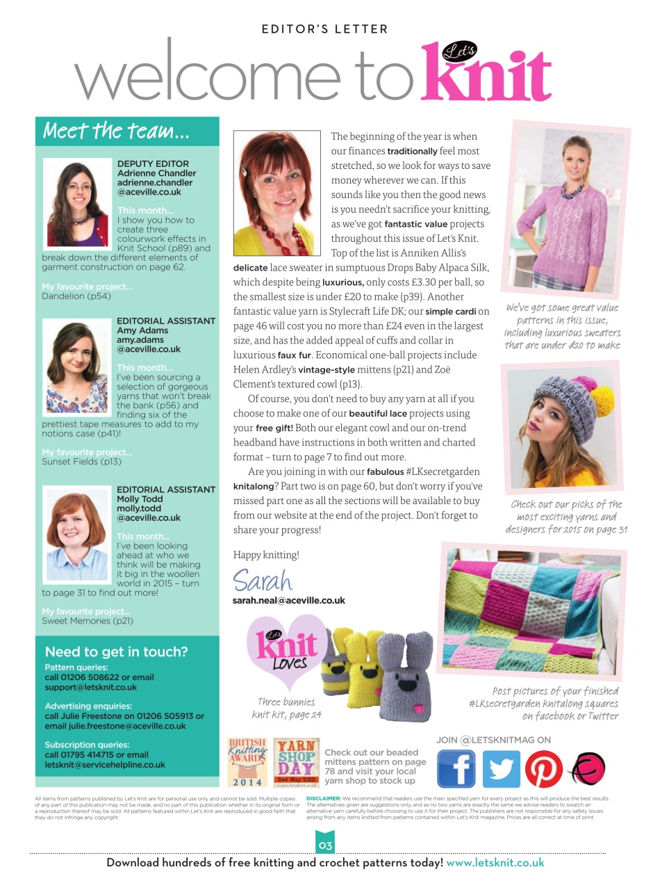 Let's Knit Preview Pages