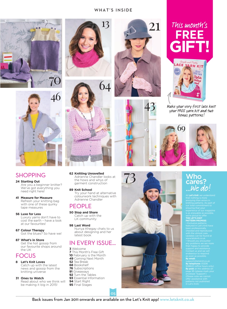 Let's Knit Preview Pages