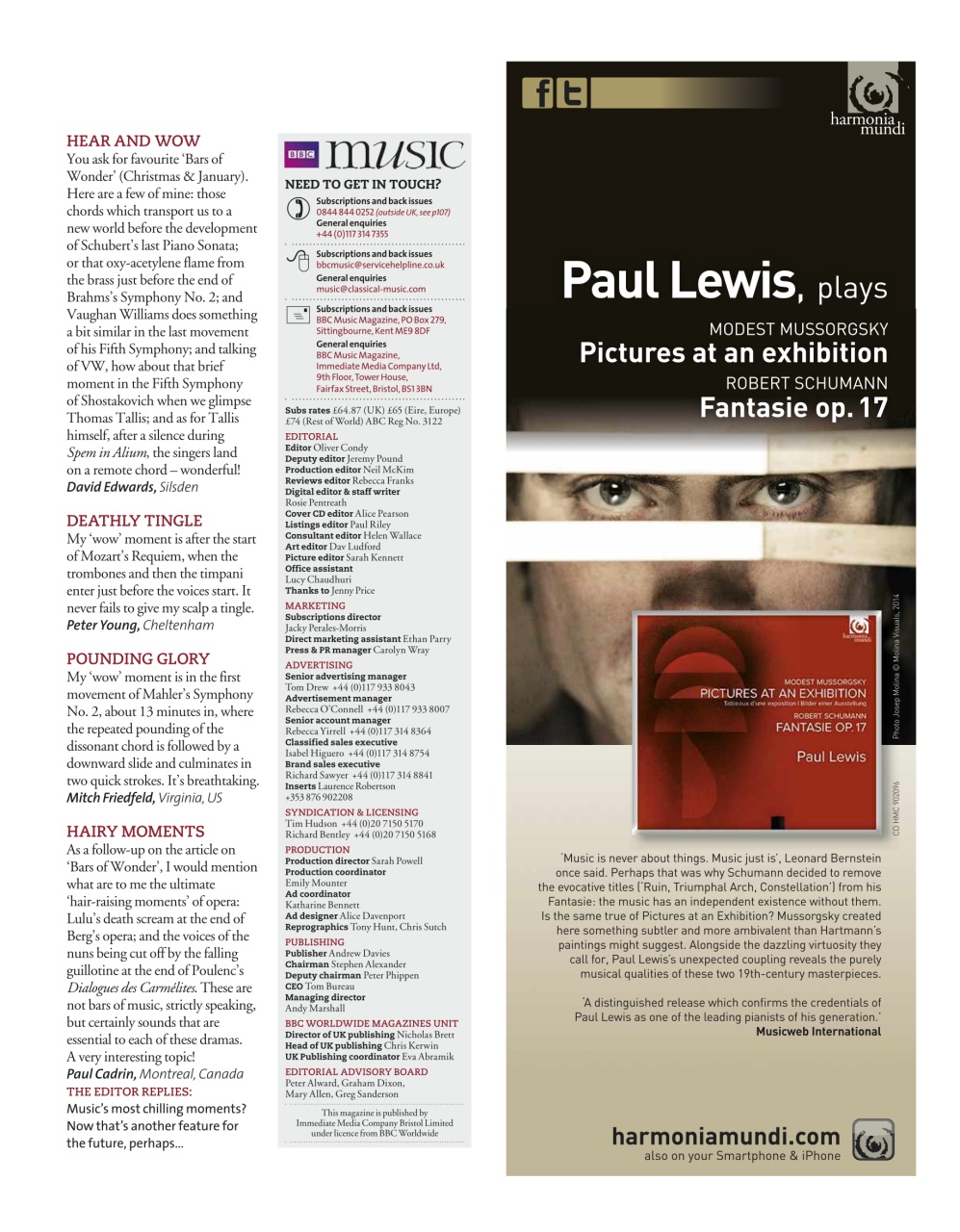 BBC Music Magazine Preview Pages