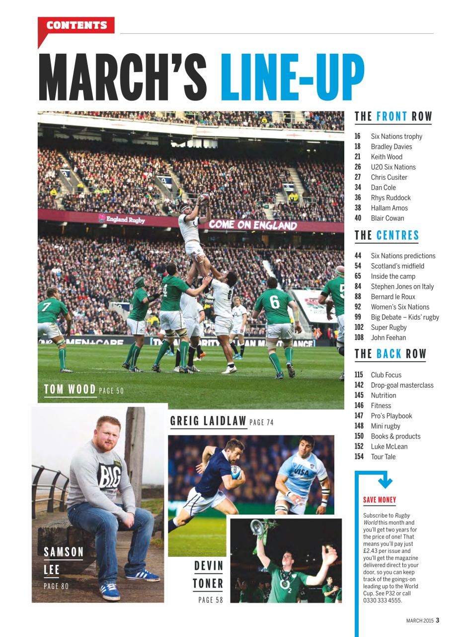 Rugby World Preview Pages