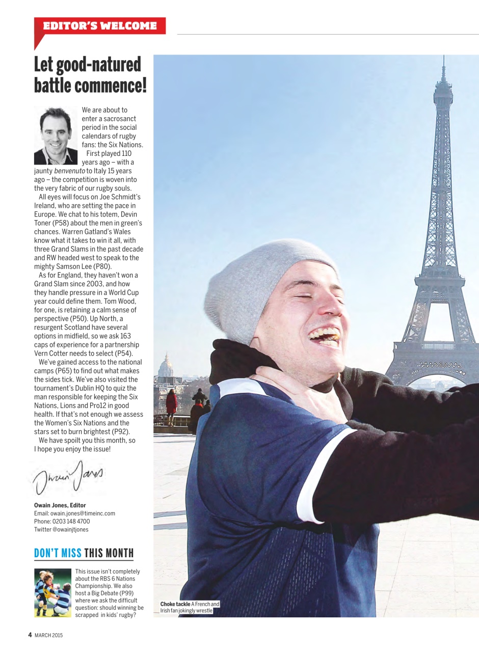 Rugby World Preview Pages